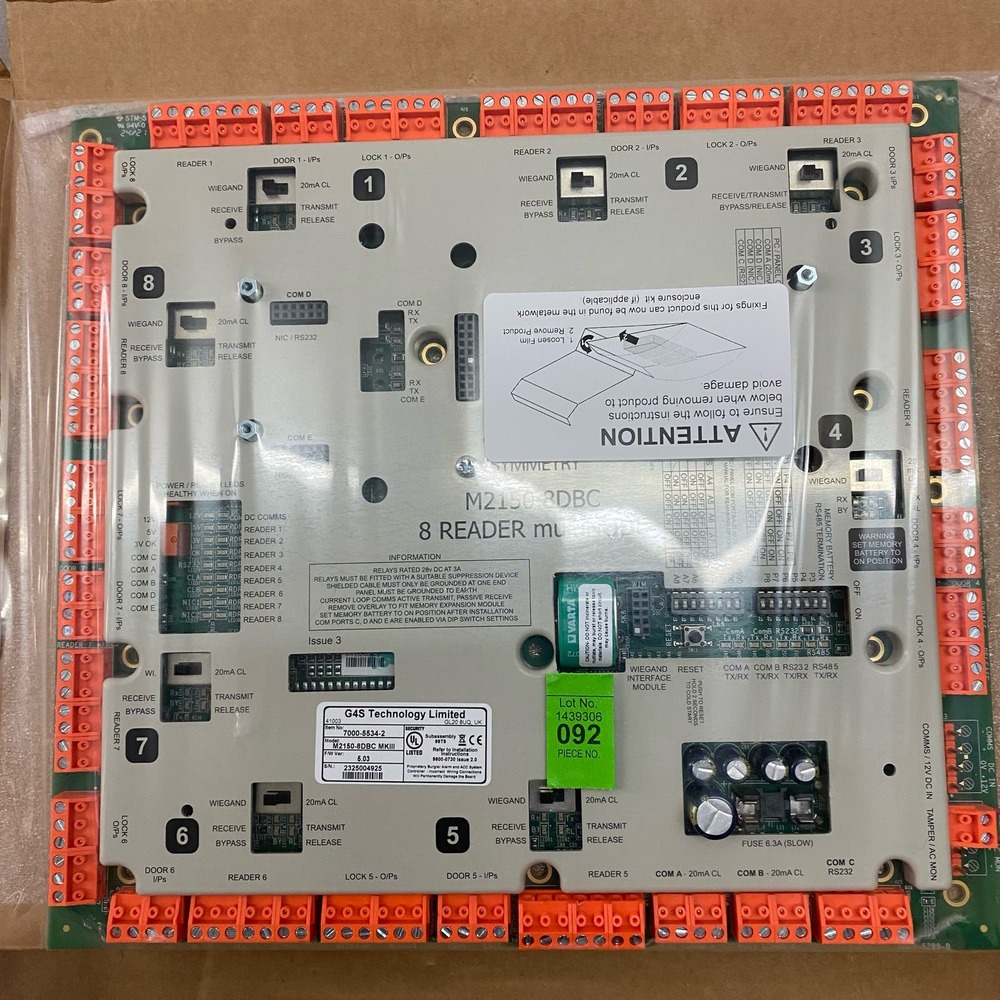 G4S TECHNOLOGY SYMMETRY M2150 8DBC 7000-5534-2 MultiNODE M2150-8DBC MKIII